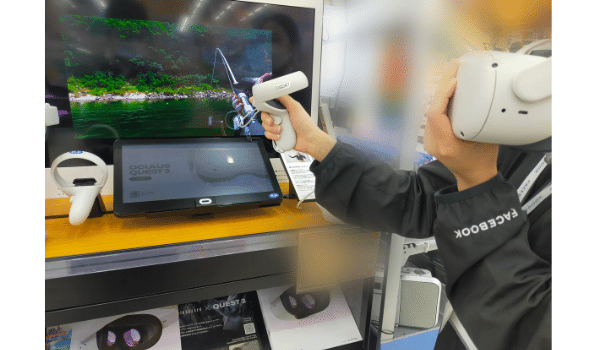 VRヘッドセット使用例
