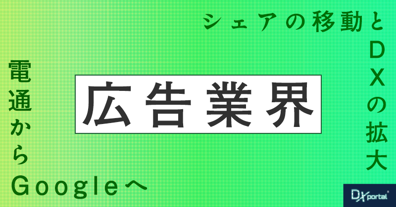 【広告のDX】電通からGoogleへ！広告業界シェアの移動とDXの拡大