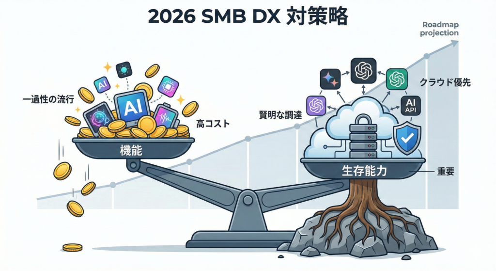2026年の中小企業DX戦略：機能ではなく「生存能力」で選ぶAI調達術