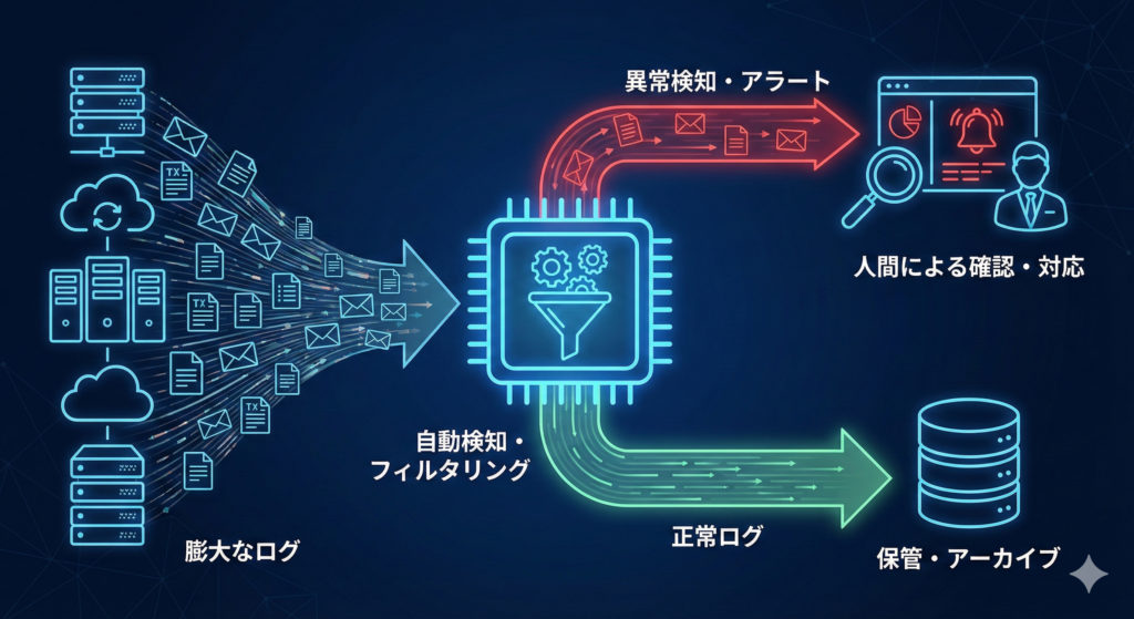 【実装の注意点】膨大なログをどう扱うか？自動検知による効率的な運用フロー