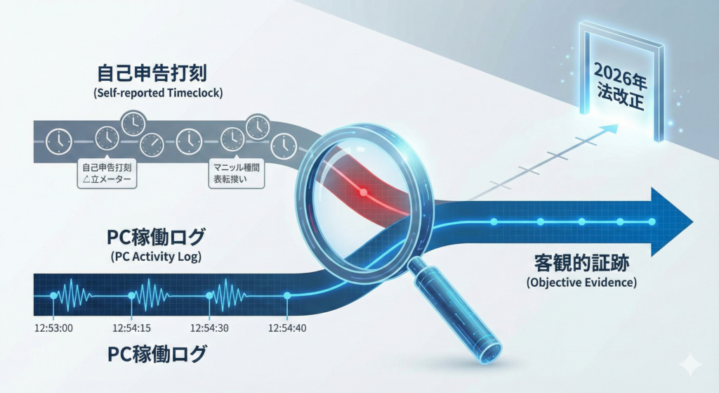 2026年法改正議論の背景と客観的な労働時間把握の有効性