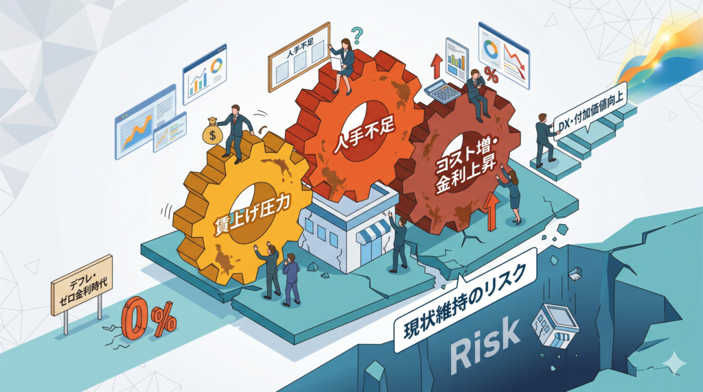 金利のある時代への本格移行｜経営者が直面する「三重苦」の実態
