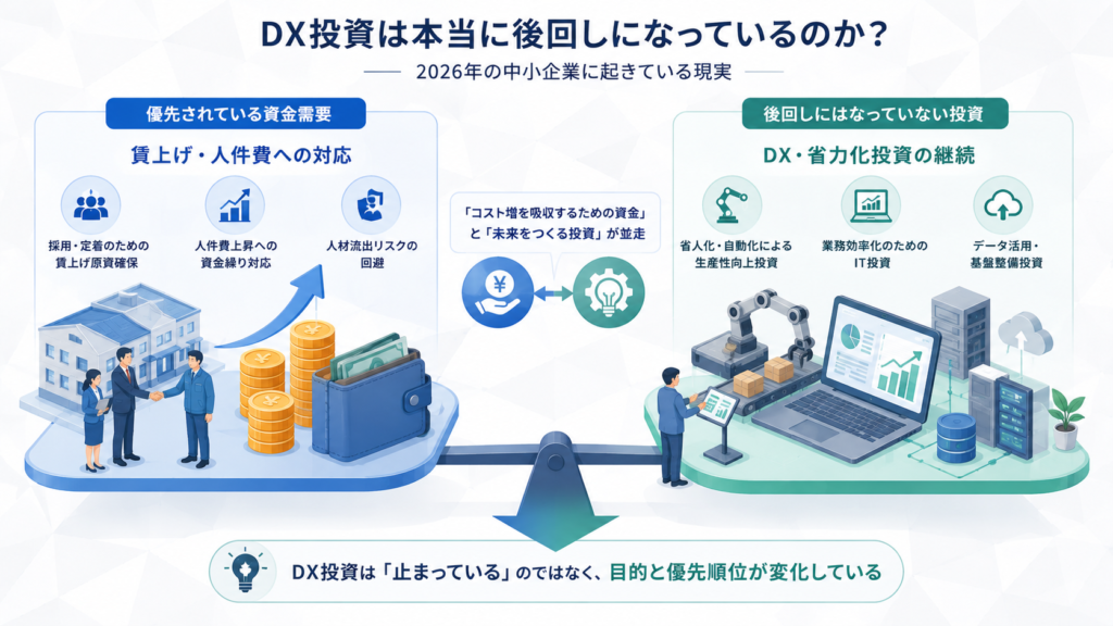 DX投資は本当に後回しになっているのか