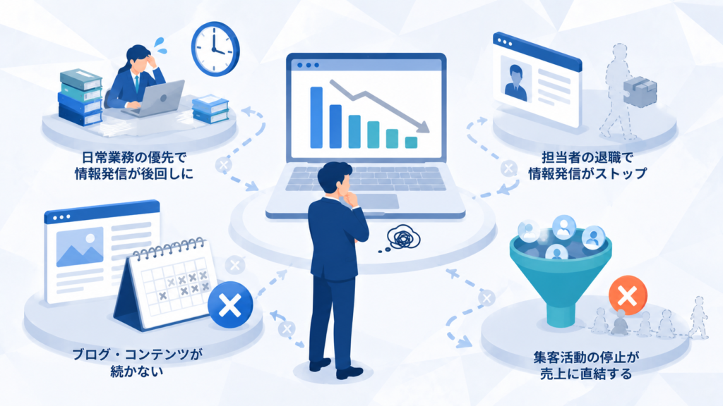 なぜ中小企業は集客を続けられなくなるのか