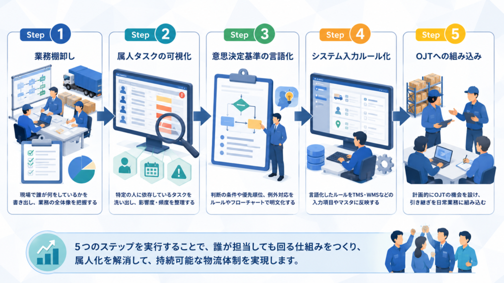 引き継ぎを設計する5つのステップ