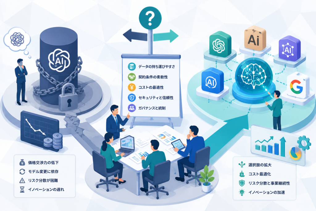 DXportal®編集部考察:単一AI前提の業務設計を疑うとき
