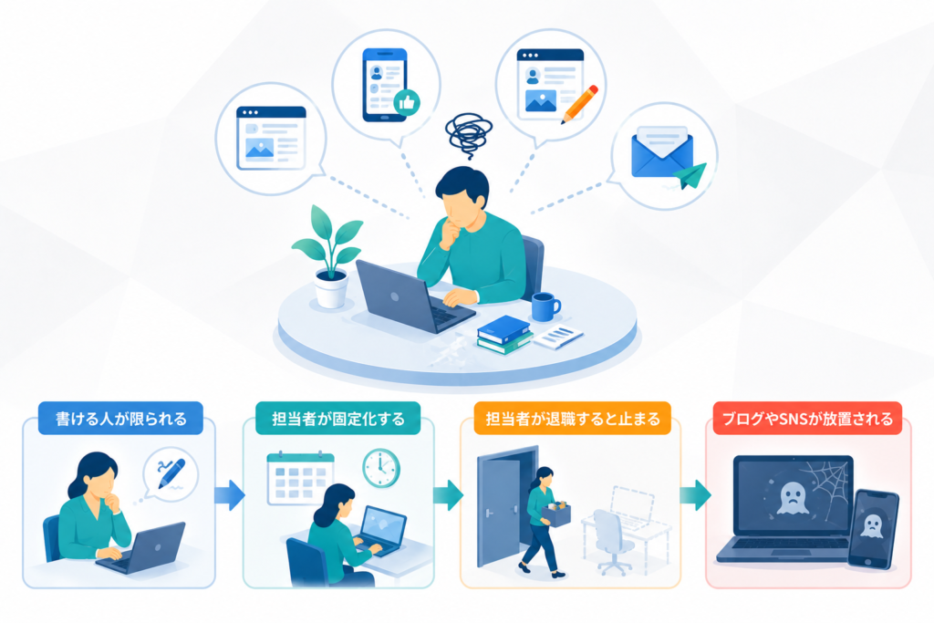 なぜ情報発信は属人化しやすいのか