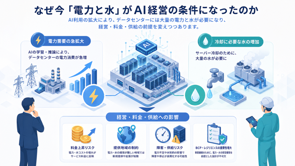 なぜ今「電力と水」がAI経営の条件になったのか