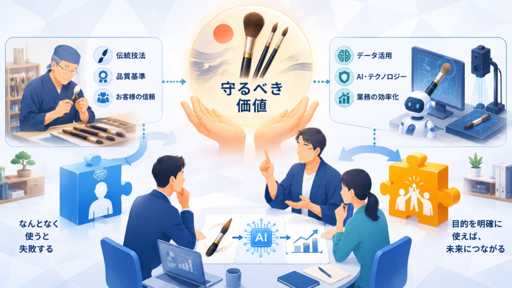 伝統工芸DXの成功条件は「何を守るために使うか」を先に決めること
