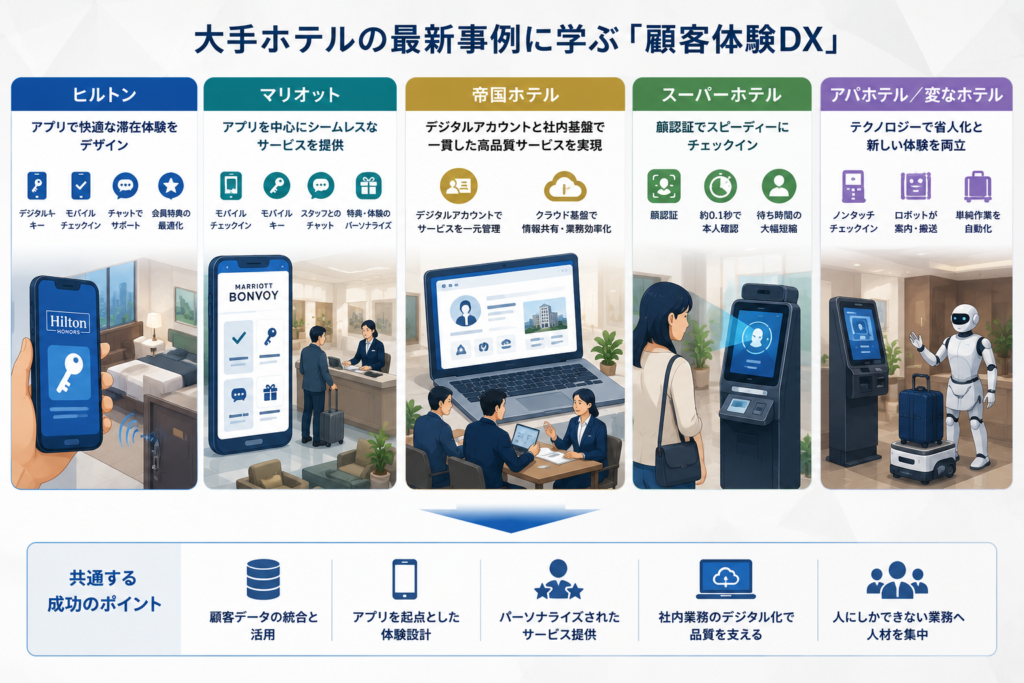 大手ホテルの最新事例に学ぶ「顧客体験DX」