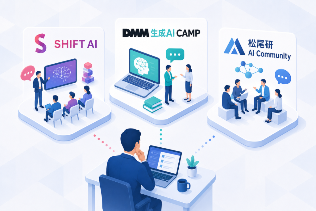 主要な社外AIコミュニティ3選