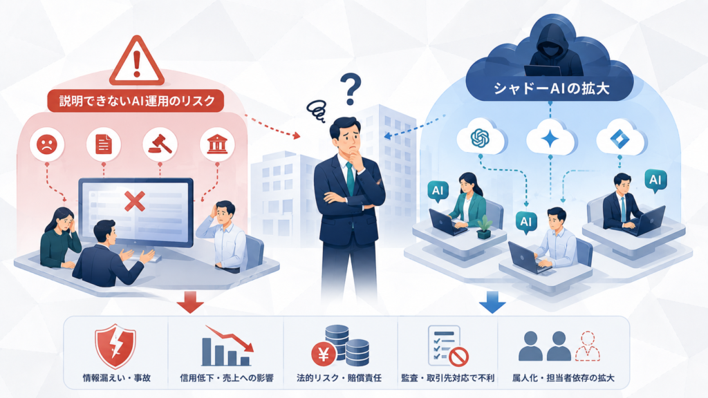 「説明できない運用」が招く現場のリスクとシャドーAI問題
