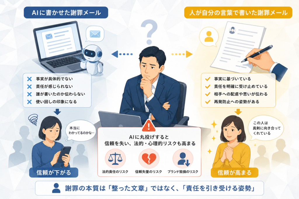 なぜAIに謝罪メールを書かせてはいけないのか