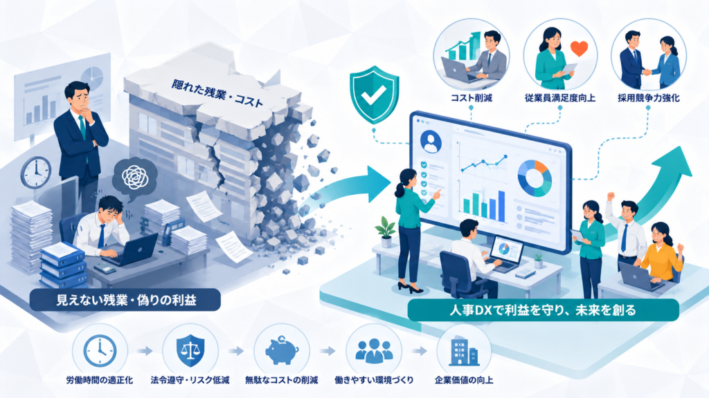 なぜ今、人事DXが必要なのか？「偽りの利益」が崩壊する現実