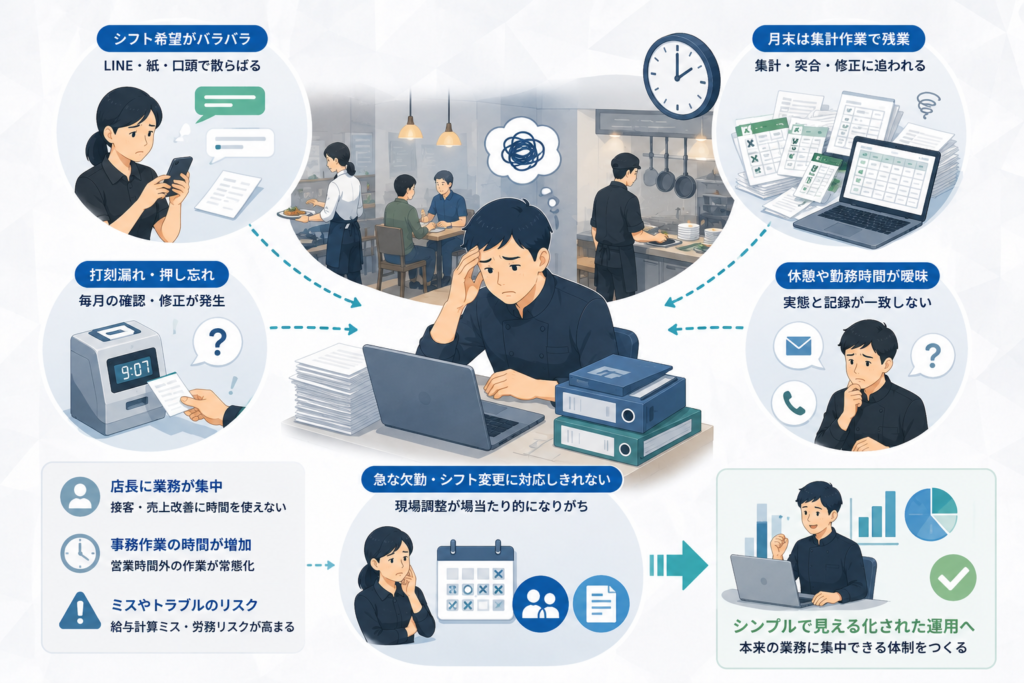 飲食店の勤怠管理でいま現場に何が起きているのか