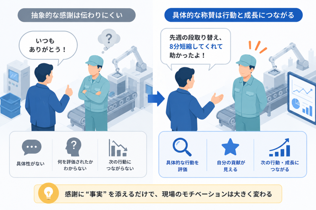 なぜ「いつもありがとう」では現場に届きにくいのか