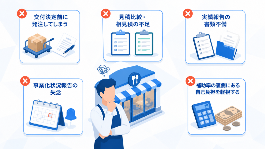 補助金活用で陥りやすい落とし穴と失敗パターン