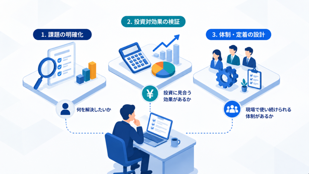 導入判断の前に確認すべき経営視点