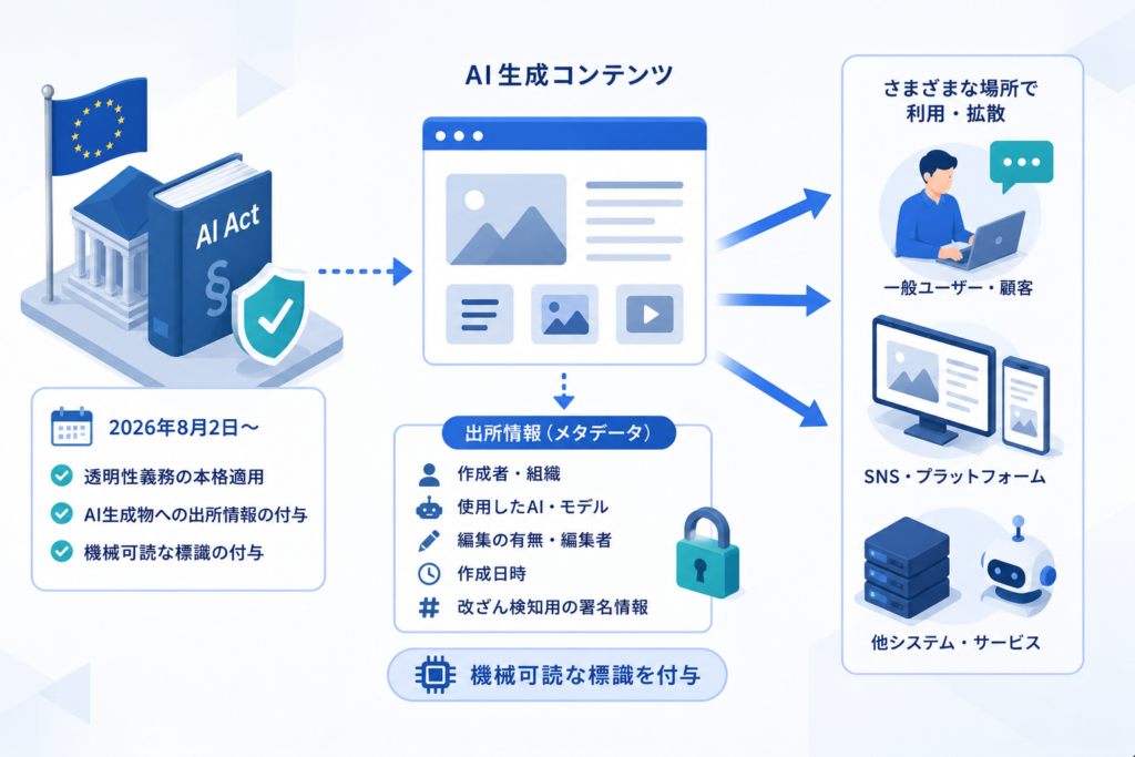 EUのAI法第50条が示す「出所表示」時代の始まり