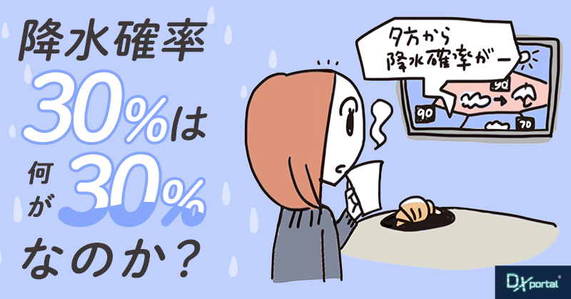 降水確率30%は何が30%なのか｜天気予報が「断言しない」理由