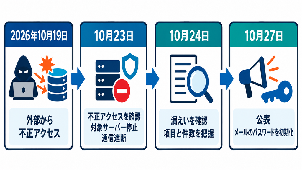So-net会員データベースへの不正アクセスから公表までの対応時系列
