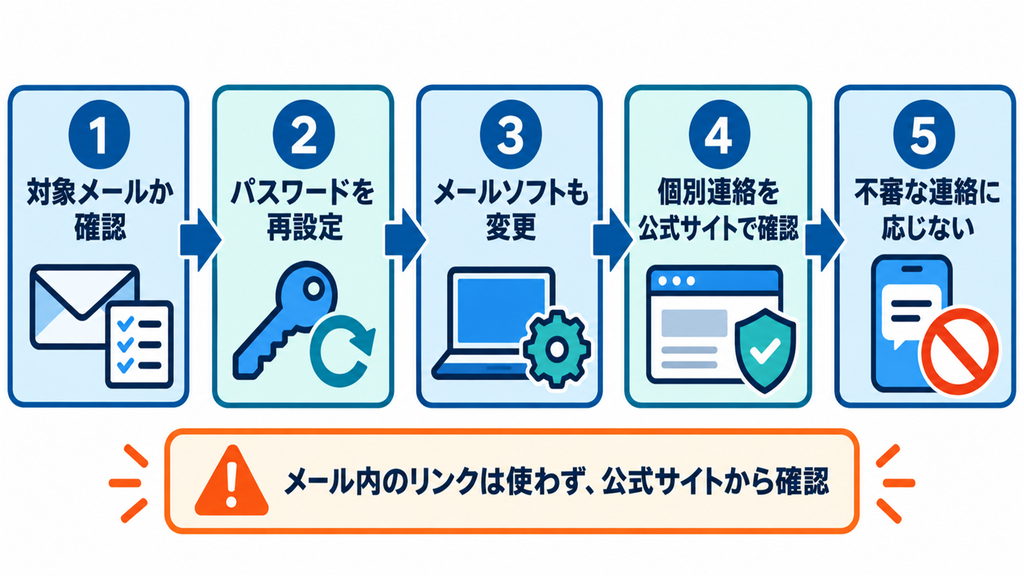 対象メールの確認から安全な対応までの5ステップ
